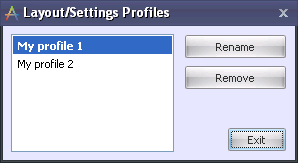 layout settings profiles